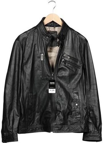 Herren Jacke, schwarz, Gr. XL, Leder, Synthetik - Second Hand - Maze - Modalova