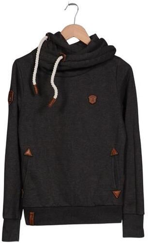 Herren Kapuzenpullover, grau, Gr. M, Baumwolle, Synthetik - Second Hand - Naketano - Modalova