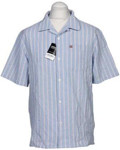 Herren Hemd, mehrfarbig, Gr. L, Baumwolle, Elasthan - Second Hand - Napapijri - Modalova