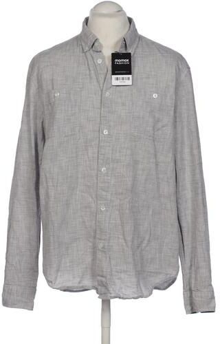Herren Hemd, grau, Gr. XL, Baumwolle - Second Hand - Pier One - Modalova