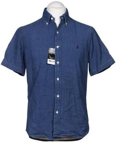 Polo Herren Hemd, blau, Gr. M, Baumwolle - Second Hand - Ralph Lauren - Modalova