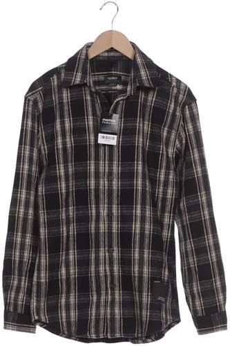 Herren Hemd, marineblau, Gr. XS, Baumwolle - Second Hand - Pull & Bear - Modalova