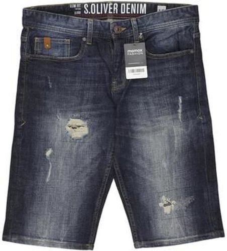Herren Shorts, blau, Gr. W30, Elasthan, Baumwolle, Leder - Second Hand - S. Oliver - Modalova