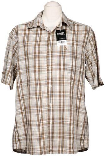 Herren Hemd, beige, Gr. L, Baumwolle, Synthetik - Second Hand - Schöffel - Modalova