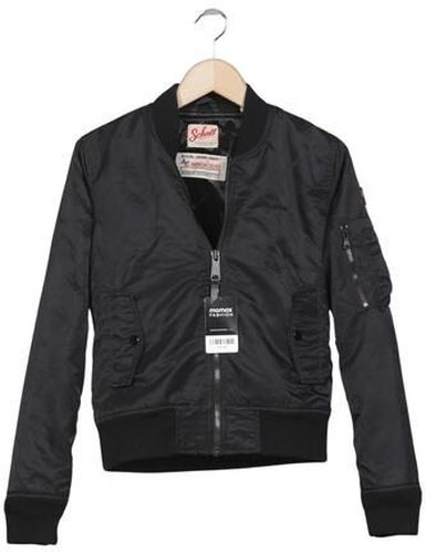 Herren Jacke, schwarz, Gr. M, Synthetik, Viskose - Second Hand - Schott NYC - Modalova