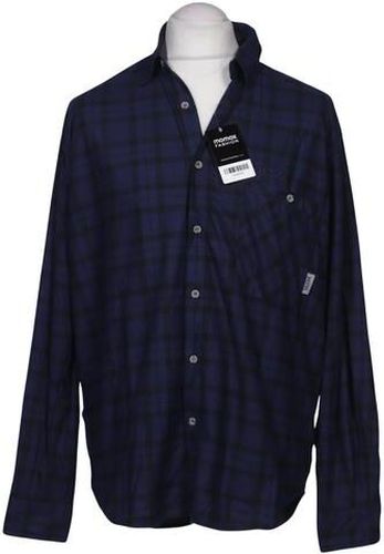 Herren Hemd, marineblau, Gr. L, Synthetik - Second Hand - Salewa - Modalova