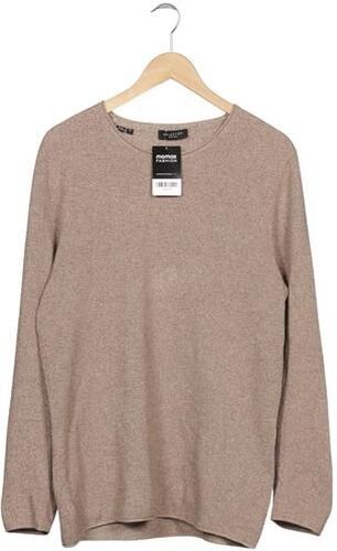 Herren Pullover, beige, Gr. M, Baumwolle, Synthetik - Second Hand - Selected - Modalova