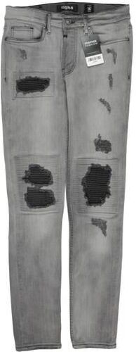 Herren Jeans, grau, Gr. W30 L32, Elasthan, Baumwolle, Synthetik - Second Hand - tigha - Modalova