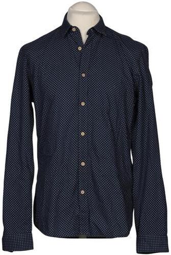 Herren Hemd, marineblau, Gr. L, Baumwolle - Second Hand - Tom Tailor Denim - Modalova