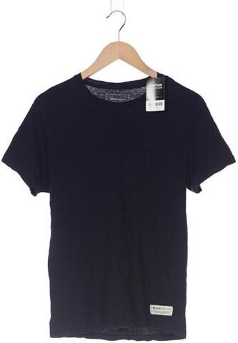 Herren T-Shirt, marineblau, Gr. S, Baumwolle, Leinen - Second Hand - Tom Tailor Denim - Modalova