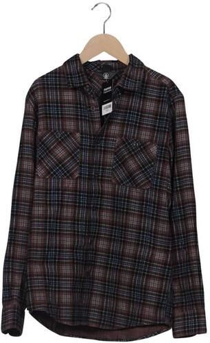 Herren Hemd, braun, Gr. S, Baumwolle - Second Hand - Volcom - Modalova