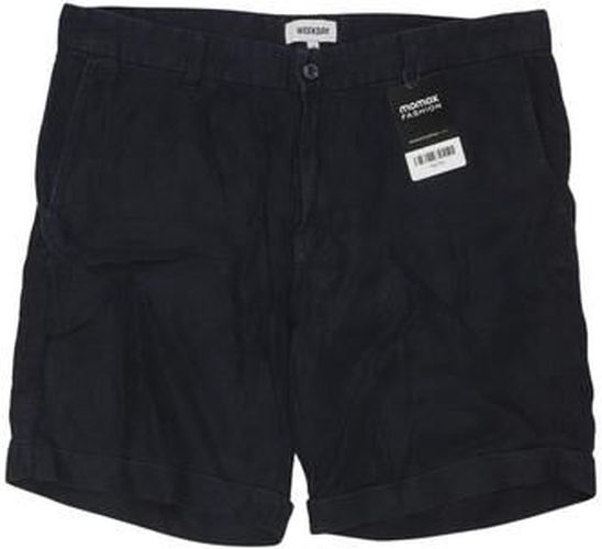Herren Shorts, marineblau, Gr. EU 50, Leinen - Second Hand - Weekday - Modalova