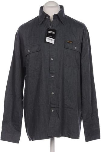 Herren Hemd, grau, Gr. L, Baumwolle, Synthetik - Second Hand - Wrangler - Modalova