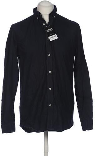 Herren Hemd, marineblau, Gr. M, Baumwolle - Second Hand - Zara - Modalova