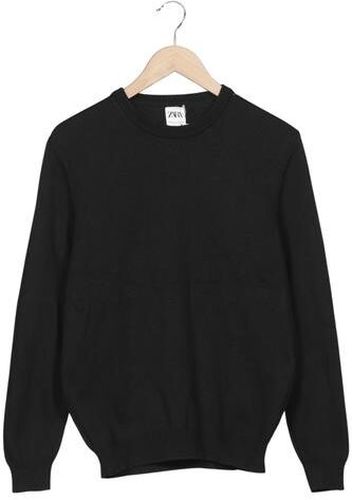 Herren Pullover, schwarz, Gr. M, Baumwolle - Second Hand - Zara - Modalova