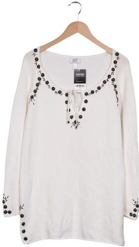 Damen Pullover, cremeweiß, Gr. EU 44, Baumwolle - Second Hand - Alba Moda - Modalova