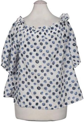 Damen Bluse, blau, Gr. L, Baumwolle - Second Hand - Alba Moda - Modalova