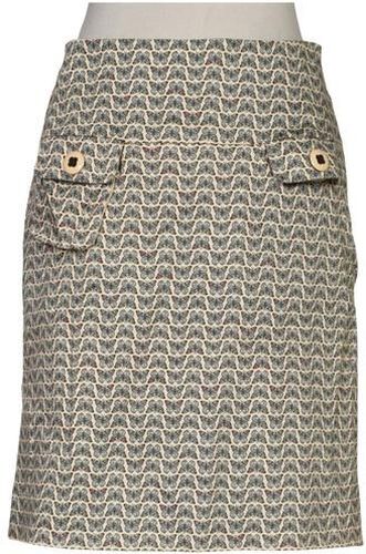 Damen Rock, beige, Gr. EU 34, Elasthan, Baumwolle, Viskose - Second Hand - Avoca - Modalova