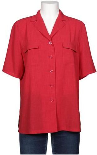 Damen Bluse, rot, Gr. EU 38, Synthetik - Second Hand - Basler - Modalova