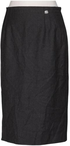 Damen Rock, grau, Gr. EU 40, Schurwolle, Viskose - Second Hand - Basler - Modalova