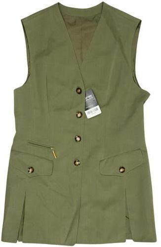 Damen Weste, grün, Gr. EU 36, Seide, Viskose - Second Hand - Basler - Modalova
