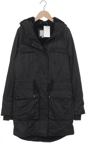 Damen Mantel, schwarz, Gr. EU 38, Elasthan, Baumwolle, Synthetik - Second Hand - Bench. - Modalova