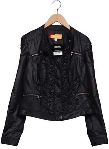 Damen Jacke, schwarz, Gr. EU 36, Synthetik - Second Hand - Biba - Modalova