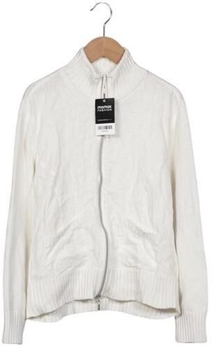 Damen Strickjacke, weiß, Gr. M, Baumwolle, Leinen, Synthetik - Second Hand - Biba - Modalova