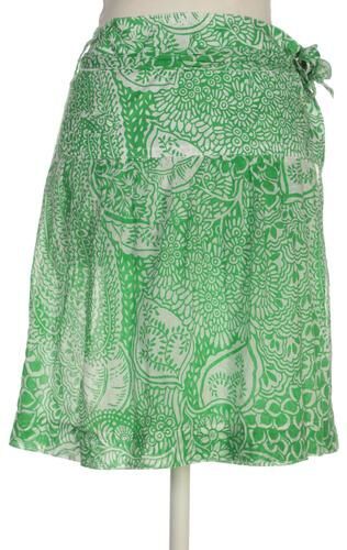 Damen Rock, grün, Lang-Gr. 80, Baumwolle - Second Hand - Bogner - Modalova