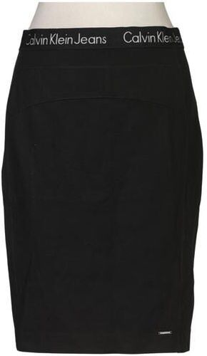 Jeans Damen Rock, schwarz, Gr. M, Elasthan, Synthetik, Viskose - Second Hand - Calvin Klein - Modalova