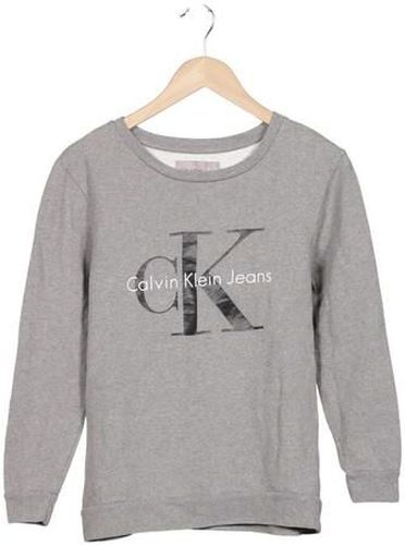 Jeans Damen Sweatshirt, grau, Gr. S, Baumwolle - Second Hand - Calvin Klein - Modalova