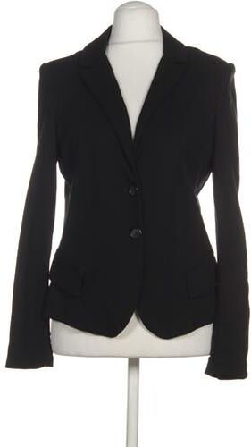 Damen Blazer, schwarz, Gr. EU 42, Elasthan, Synthetik, Viskose - Second Hand - Comma - Modalova