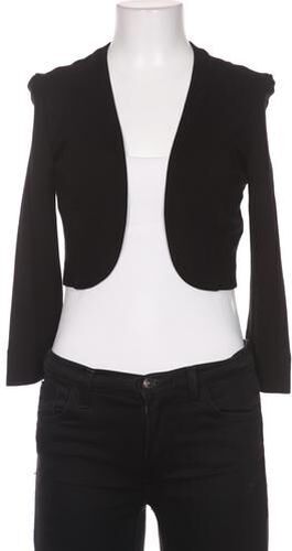 Damen Strickjacke, schwarz, Gr. EU 34, Elasthan, Synthetik, Viskose - Second Hand - Comma - Modalova