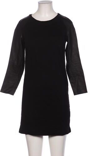 Damen Kleid, schwarz, Gr. XS, Baumwolle, Leder - Second Hand - COS - Modalova