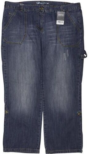 Damen Jeans, blau, Gr. EU 50, Baumwolle - Second Hand - Deerberg - Modalova