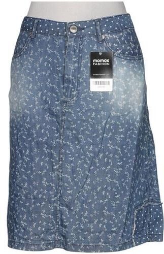 Damen Rock, blau, Gr. EU 40, Baumwolle - Second Hand - Deerberg - Modalova