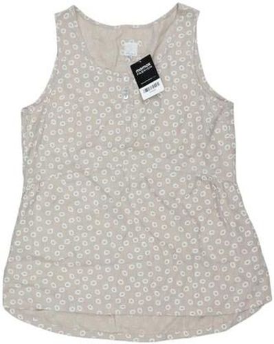 Damen Top, beige, Gr. M, Leinen - Second Hand - Deerberg - Modalova