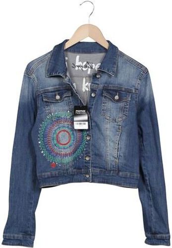 Damen Jacke, blau, Gr. EU 38, Elasthan, Baumwolle, Synthetik - Second Hand - Desigual - Modalova