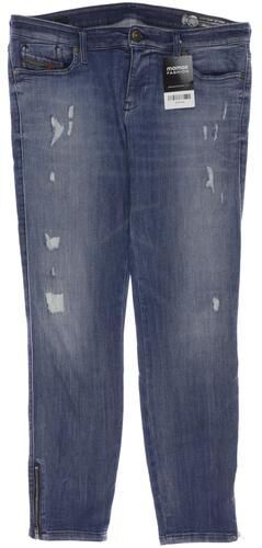 Damen Jeans, blau, Gr. W32 L30, Elasthan, Baumwolle, Leder, Synthetik - Second Hand - Diesel - Modalova