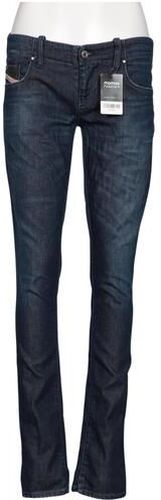 Damen Jeans, marineblau, Gr. W29 L32, Elasthan, Baumwolle, Leder - Second Hand - Diesel - Modalova