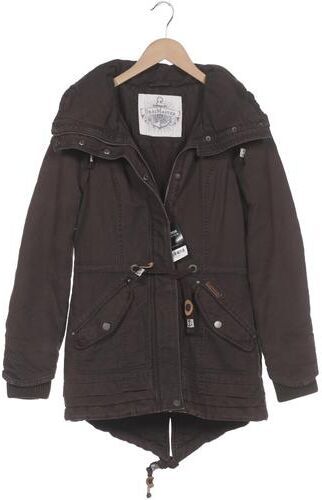 Damen Mantel, braun, Gr. XS, Baumwolle, Synthetik - Second Hand - Dreimaster - Modalova