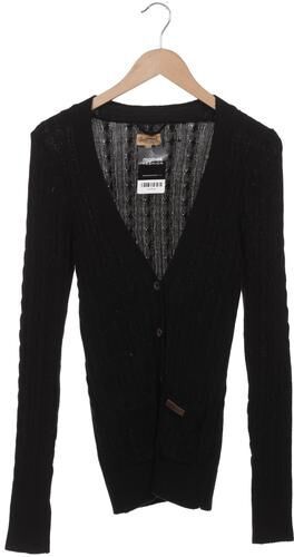 Damen Strickjacke, schwarz, Gr. S, Baumwolle - Second Hand - Dreimaster - Modalova