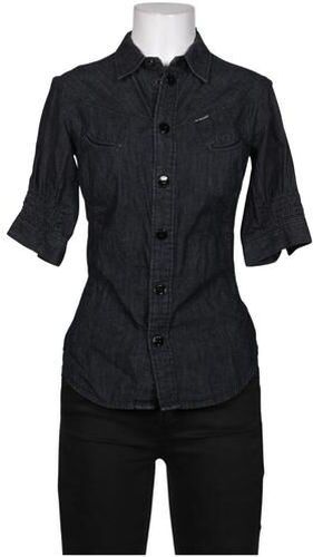 Damen Bluse, marineblau, Gr. XS, Baumwolle, Hanf - Second Hand - G STAR RAW - Modalova