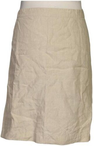 Damen Rock, beige, Gr. EU 48, Leinen - Second Hand - Hessnatur - Modalova