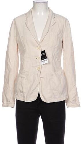 Damen Blazer, cremeweiß, Gr. EU 34, Baumwolle, Leinen, Viskose - Second Hand - High - Modalova