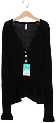 Damen Strickjacke, schwarz, Gr. M, Baumwolle - Second Hand - High - Modalova