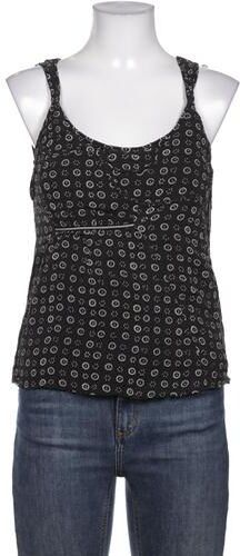 Damen Bluse, schwarz, Gr. EU 36 (F 38), Baumwolle, Seide - Second Hand - Ikks - Modalova