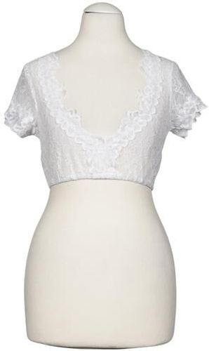 Damen Bluse, weiß, Gr. EU 32, Elasthan, Synthetik - Second Hand - Krüger - Modalova