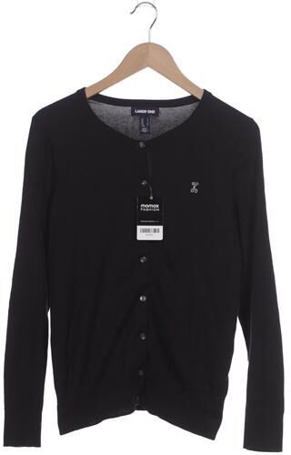 Damen Strickjacke, schwarz, Gr. S, Elasthan, Baumwolle, Synthetik - Second Hand - Lands End - Modalova