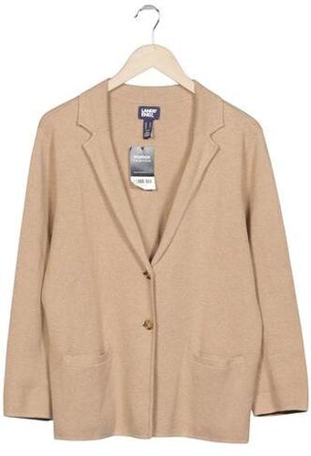 Damen Strickjacke, beige, Gr. M, Baumwolle - Second Hand - Lands End - Modalova